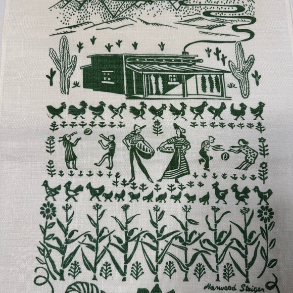 Harwood Steiger Mi Casa Es Su Casa Linen Towel - Picture 3 of 8